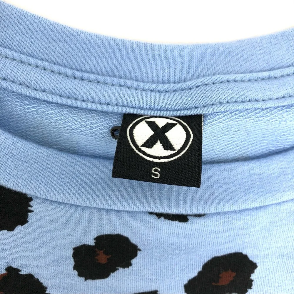 Circle X Leopard Print Crew Neck Sweatshirt - Picture 2 of 4
